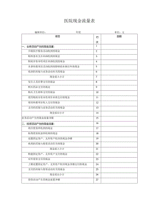 医院现金流量表.docx