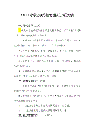 小学近视防控管理队伍岗位职责.docx
