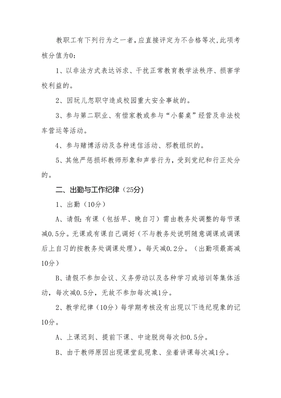 职业教育联合学校教师量化考核办法.docx_第2页