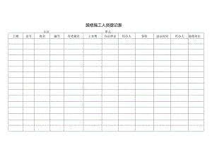 装修施工人员登记表.docx