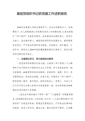 基层党组织书记抓党建工作述职报告1.docx