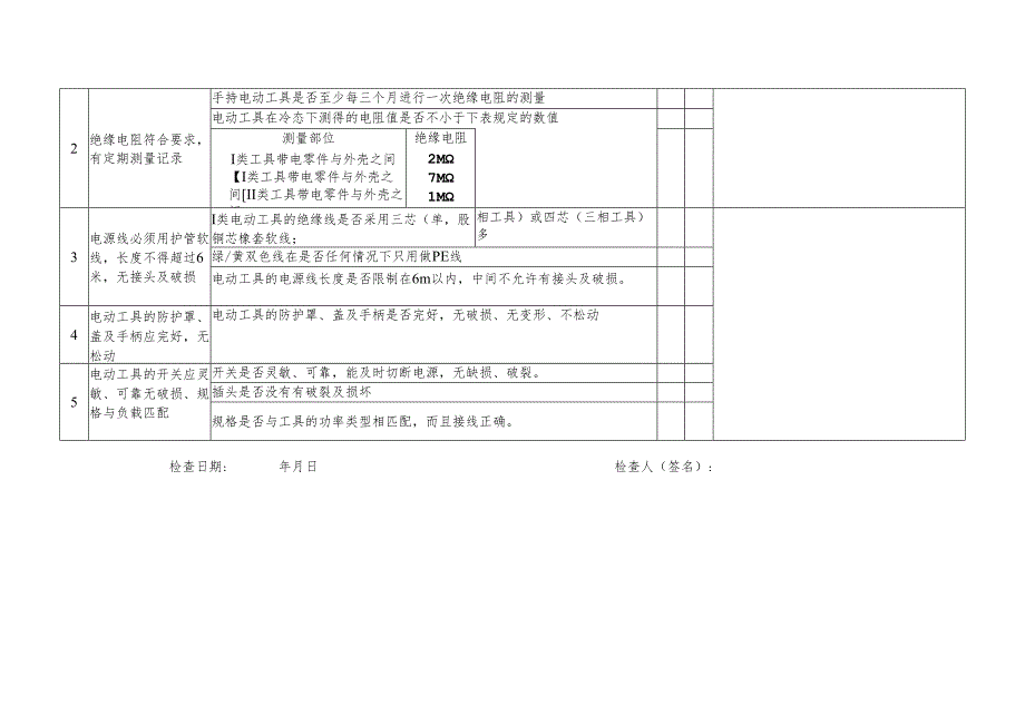 手持电动工具安全检查表.docx_第2页