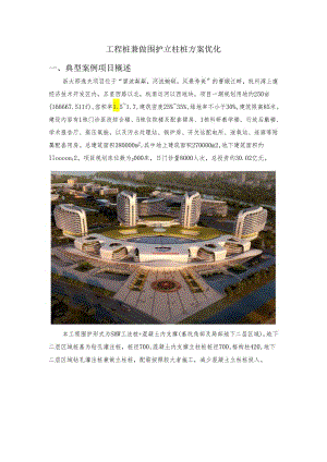 工程桩兼做围护立柱桩方案优化.docx