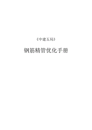 钢筋精管优化手册.docx
