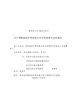 护理质量与安全管理委员会.docx