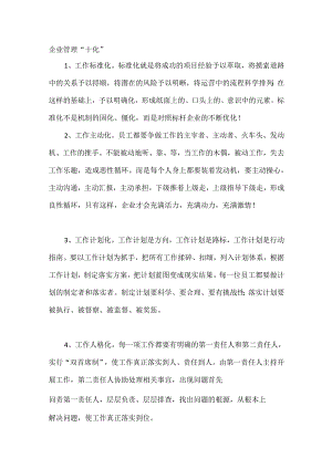 管理资料：企业管理的十化.docx