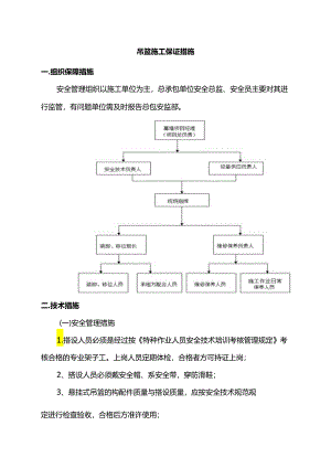 吊篮施工保证措施.docx