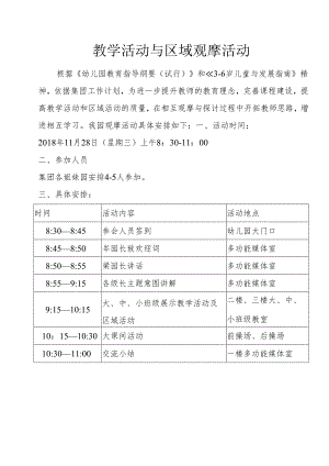 教学活动与区域观摩活动.docx