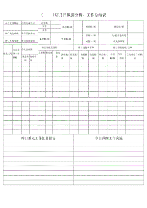 数据分析、工作总结表.docx