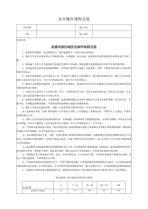 起重吊装机械安全操作规程交底.docx