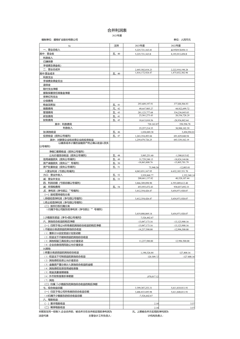 藏格矿业:2023年年度财务报告.docx_第3页