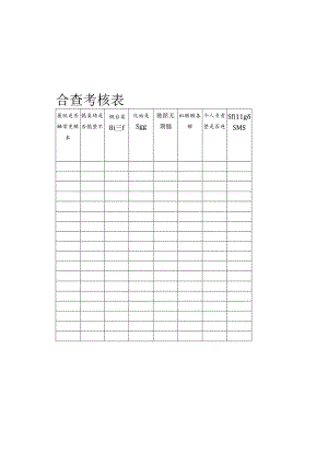 店面形象检查表范文模板.docx