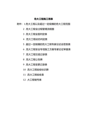危大工程施工用表.docx