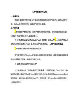 天燃气管道保护方案.docx