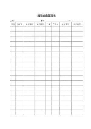 清洁巡查签到表.docx