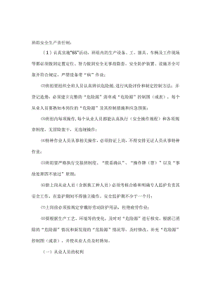 班组及从业人员安全生产责任制.docx