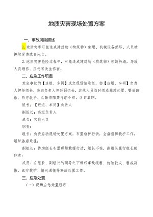 地质灾害现场处置方案.docx