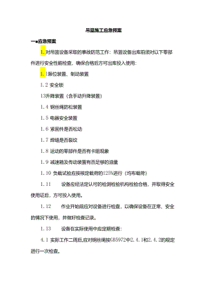 吊篮施工应急预案.docx
