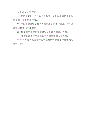 审计部的主要职责.docx