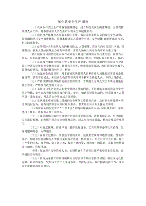作业队安全生产职责.docx