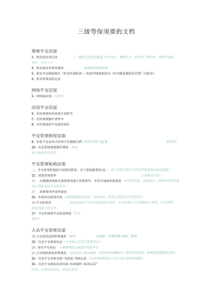 03-三级等保需要的文档.docx