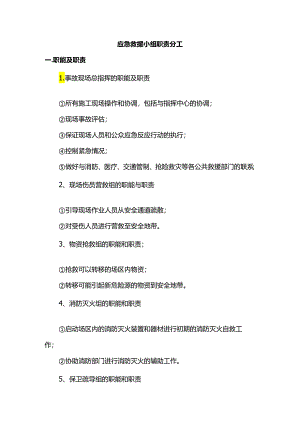 应急救援小组职责分工.docx