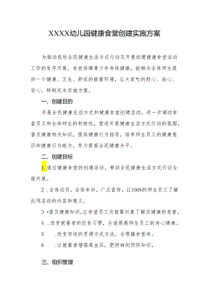 幼儿园健康食堂创建实施方案.docx