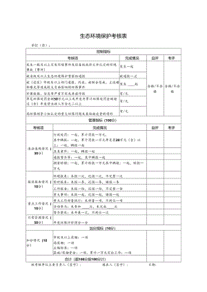 生态环境保护考核表.docx