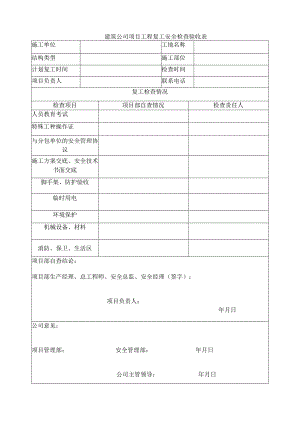 工程复工安全检查验收表.docx