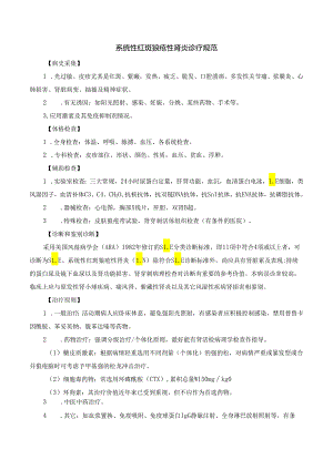 系统性红斑狼疮性肾炎诊疗规范.docx