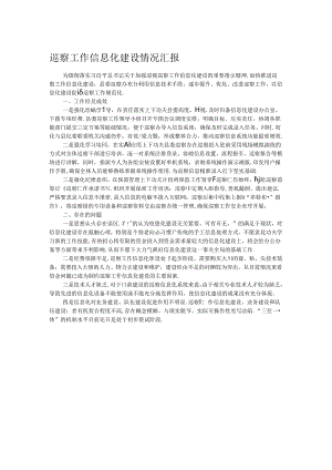 巡察工作信息化建设情况汇报.docx