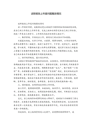 述职报告上年度问题整改情况.docx