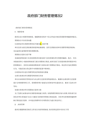 政府部门财务管理情况.docx