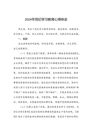 2024年党纪学习教育读书班上交流发言七篇.docx