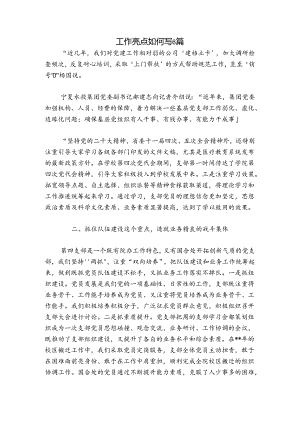 工作亮点如何写6篇.docx