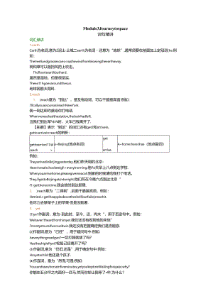 Module 3 Journey to space 词句精讲精练.docx