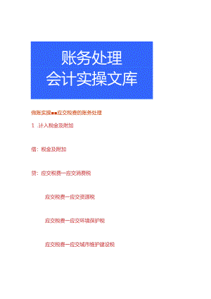 做账实操-应交税费的账务处理.docx