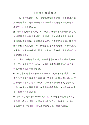 《松鼠》教学建议.docx