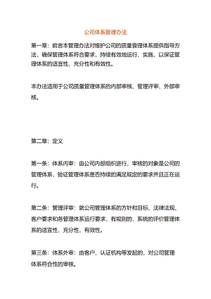 公司体系管理办法.docx