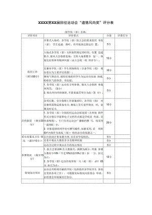 XXXX道德风尚奖评分表.docx