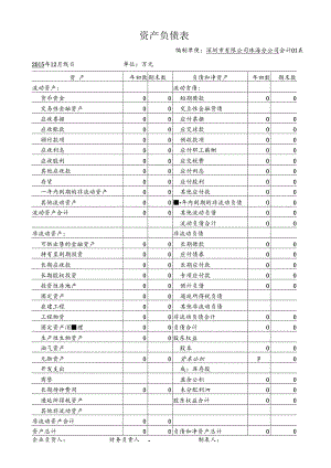 三大财务报表模板.docx