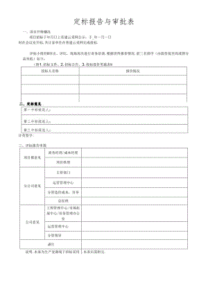 定标报告与审批表.docx