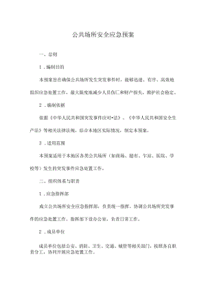 公共场所安全应急预案.docx