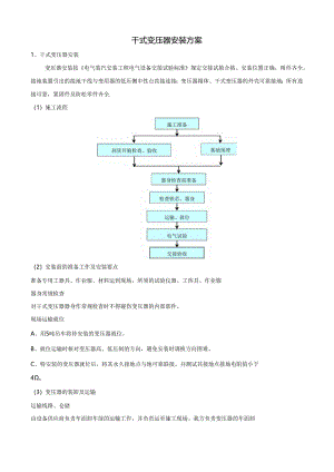 干式变压器安装专项方案.docx