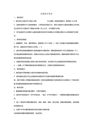 小学体育教学：说课基本要求.docx