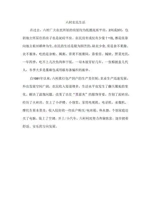六村农民生活.docx
