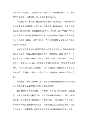 《桃花源记》读后感(12篇).docx