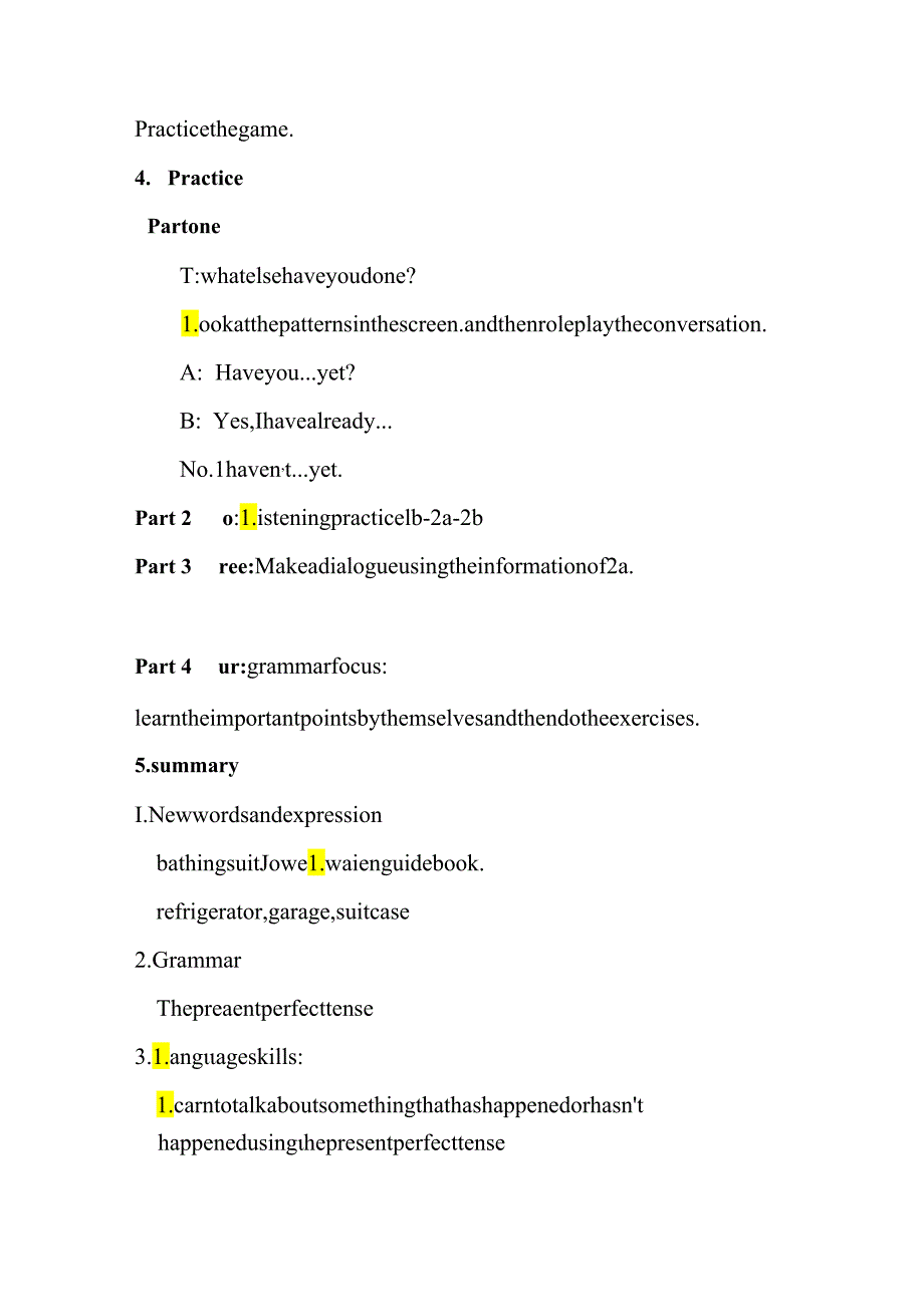 Unit14 have you pacekd yet 教案.docx_第3页