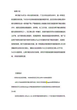 β-FeOOH改性凹凸棒土的制备及其对单宁酸吸附性能研究.docx
