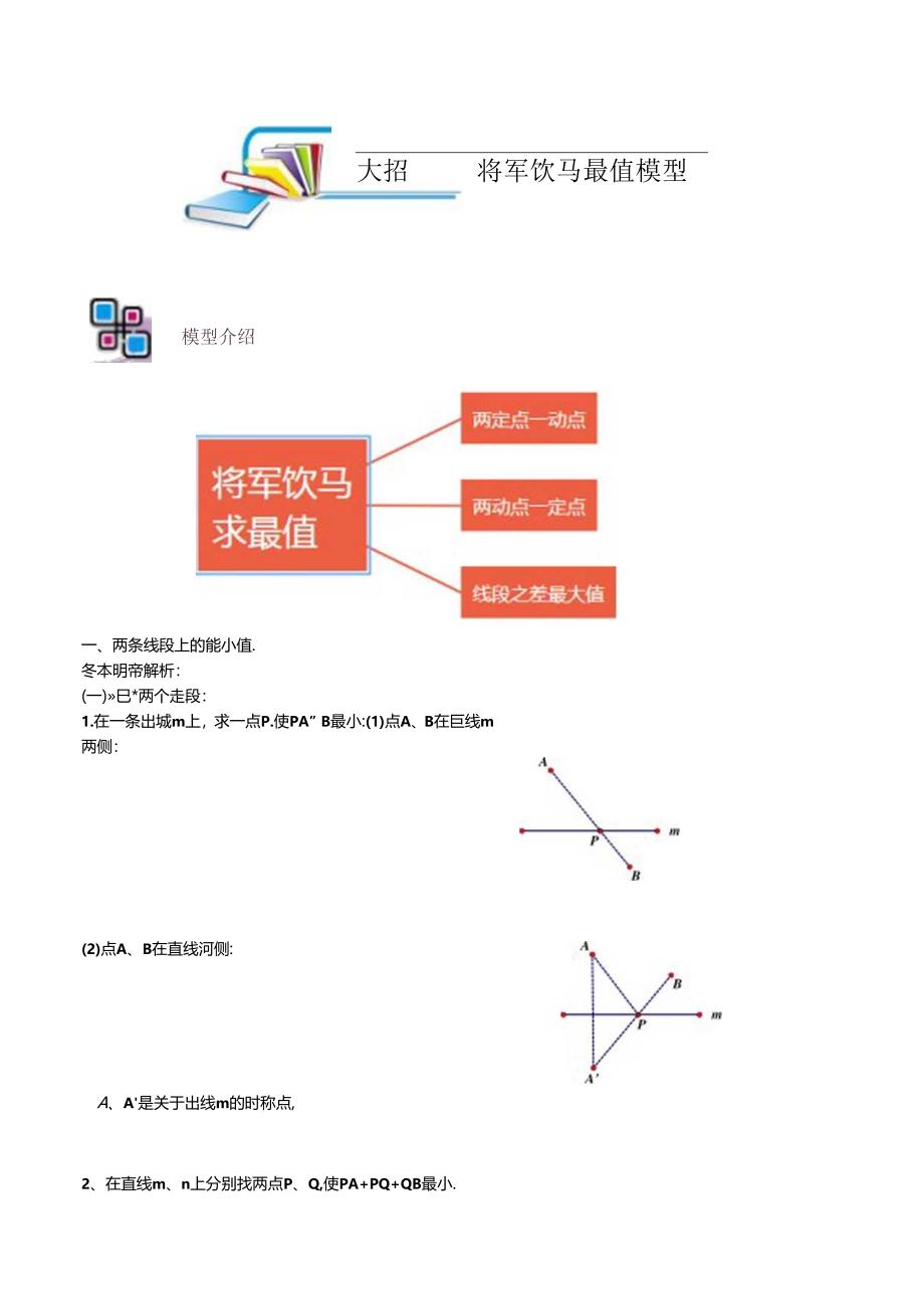 模型07 将军饮马模型(原卷版).docx_第1页